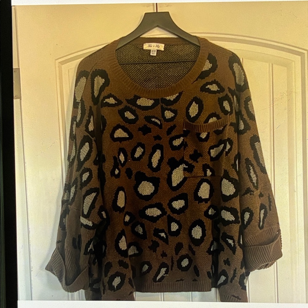 She and Sky Sweater Size 2X
